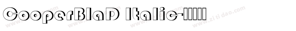 CooperBlaD Italic字体转换